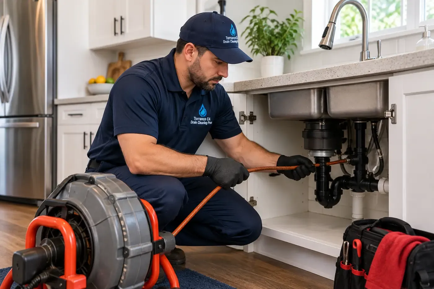 Drain Snaking for kitchen drains in Torrance CA